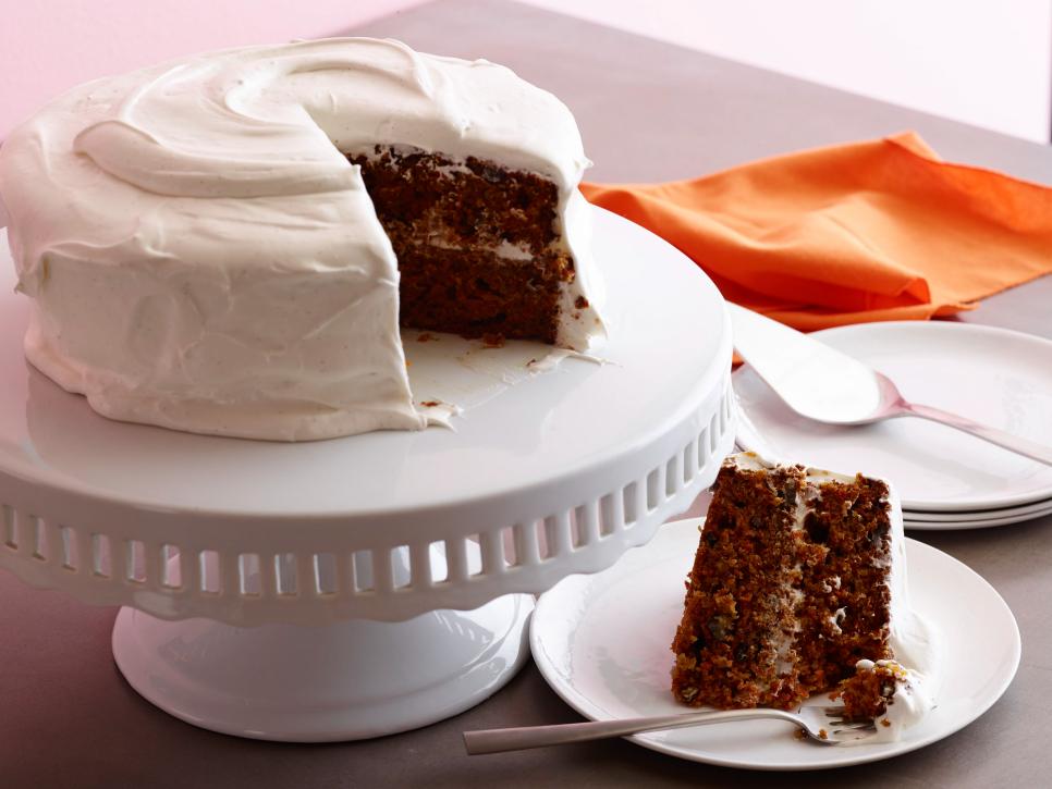 Carrot Cake with Marshmallow Fluff Cream Cheese Frosting.