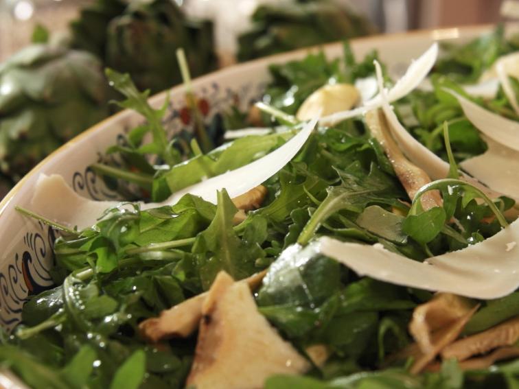 Arugula and Artichoke Salad Recipe Debi Mazar and Gabriele Corcos