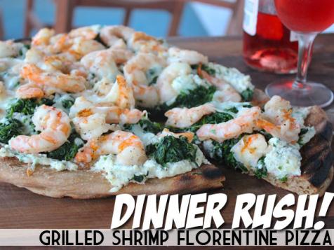 Dinner Rush! Grilled Shrimp Florentine Pizza