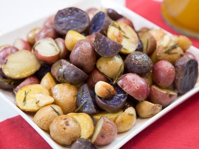Rosemary roasted baby potatoes, as seen on Cooking Channel's Rev Runs Sunday Suppers, Season 1.