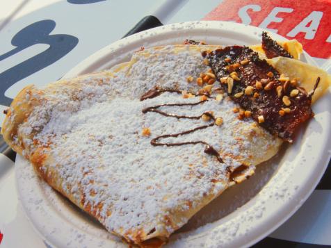 Smoked Chocolate and Candied-Bacon Crepe