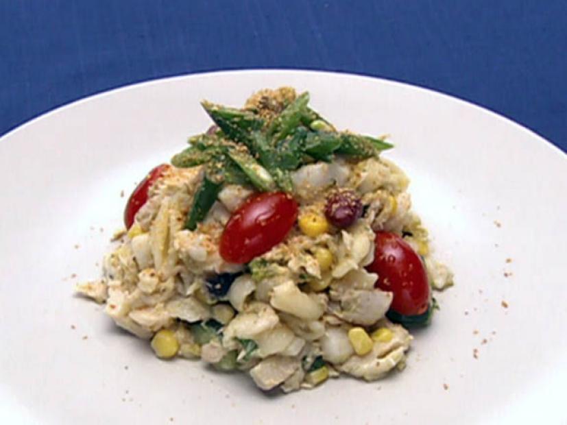 Dinner: Impossible Tradesmen's Tri-Seafood Salad with Basil Parmesan Vinaigrette