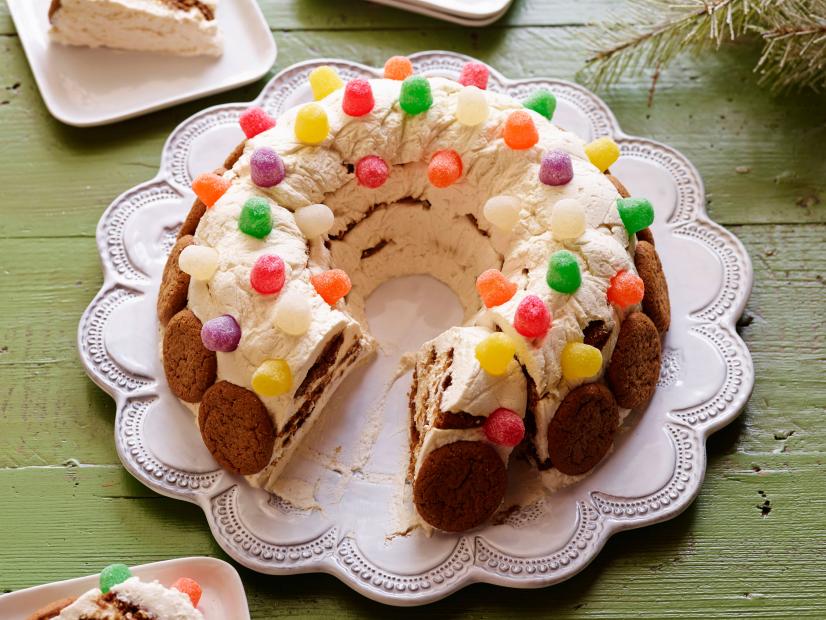 GINGERBREAD ICEBOX CAKE
Cooking Channel
Cream Cheese, Light Brown Sugar, Heavy Cream, Gingersnap Cookies, Assorted Gum
Drops, 10cup
Bundt Pan