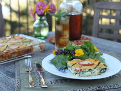 Suzanne Taylor's Nettle Frittata with Wild Spring Salad and Citrus Herb Dressing