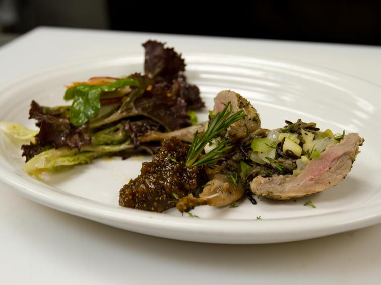 Wild RiceStuffed Quail with Fig Puree Recipe Cooking Channel
