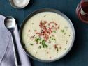 Cooking Channel 
Nadia G Creamy Cauliflower Soup Aged Cheddar Pancetta Sauteed Leeks
Seasonl Soups to Start