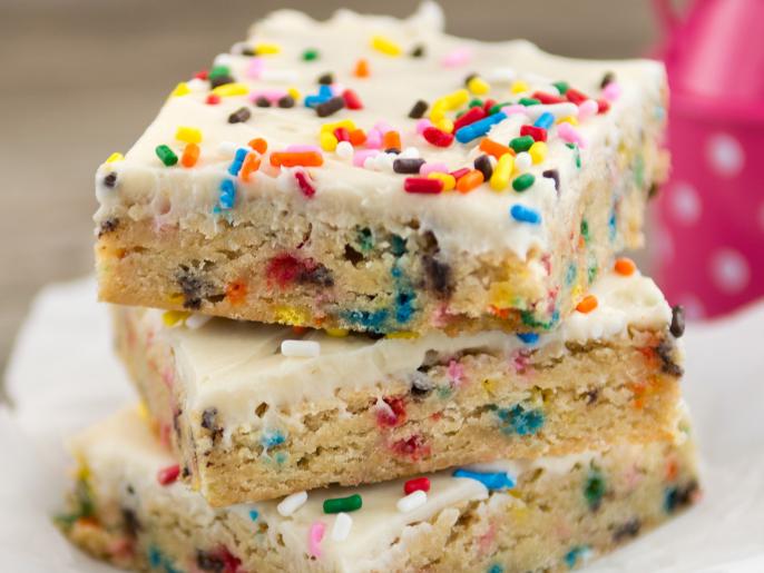 Cake Batter Blondie Bars Recipe Cooking Channel