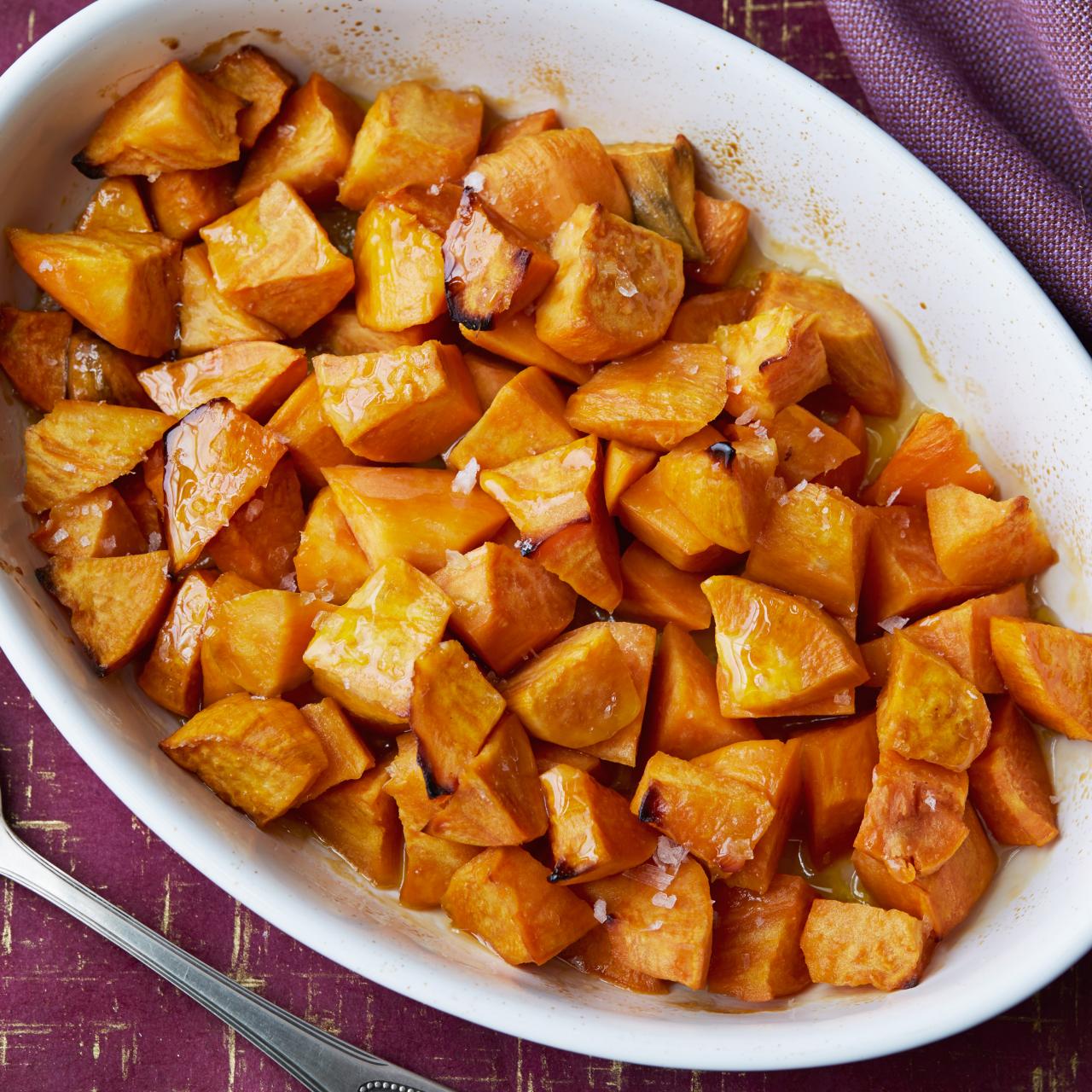 Roasted Sweet Potatoes with Honey and Sage • The View from Great