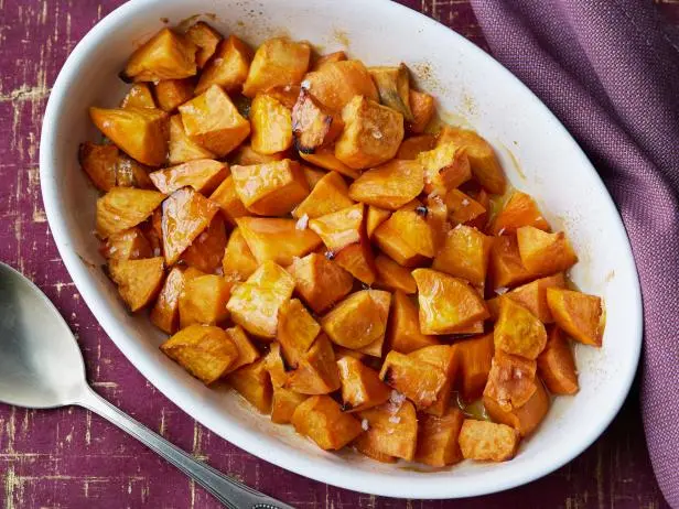 Honey Roasted Sweet Potatoes : Recipes : Cooking Channel Recipe | Ellie ...