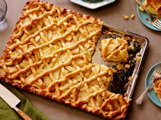 Lattice Apple Sheet Pie Recipe | Cooking Channel