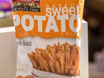 Baked Sweet Potato Fries roasted to perfection, as seen on Food Network's Unwrapped 2.0, Season 1.