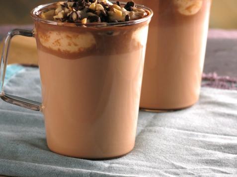 Hot Milk Chocolate with Peanut Butter Whipped Cream