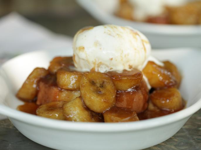 Bananas Foster with Spiced Rum Recipe Cooking Channel