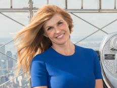NEW YORK, NY - SEPTEMBER 25:  Actress Connie Britton lights The Empire State Building ahead of 2015 Global Citizen Festival at The Empire State Building on September 25, 2015 in New York City.  (Photo by Noam Galai/WireImage)