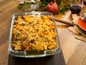 Cornbread stuffing with fennel and apples, as seen on Cooking Channel's Tia Mowry at Home, Season 2.