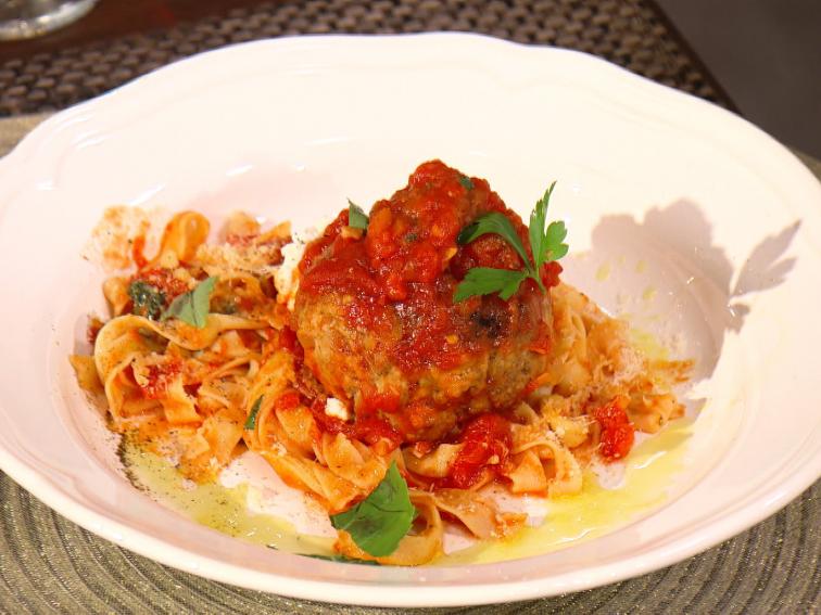 Spaghetti and Meatballs with Ricotta Recipe Bobby Flay Cooking Channel