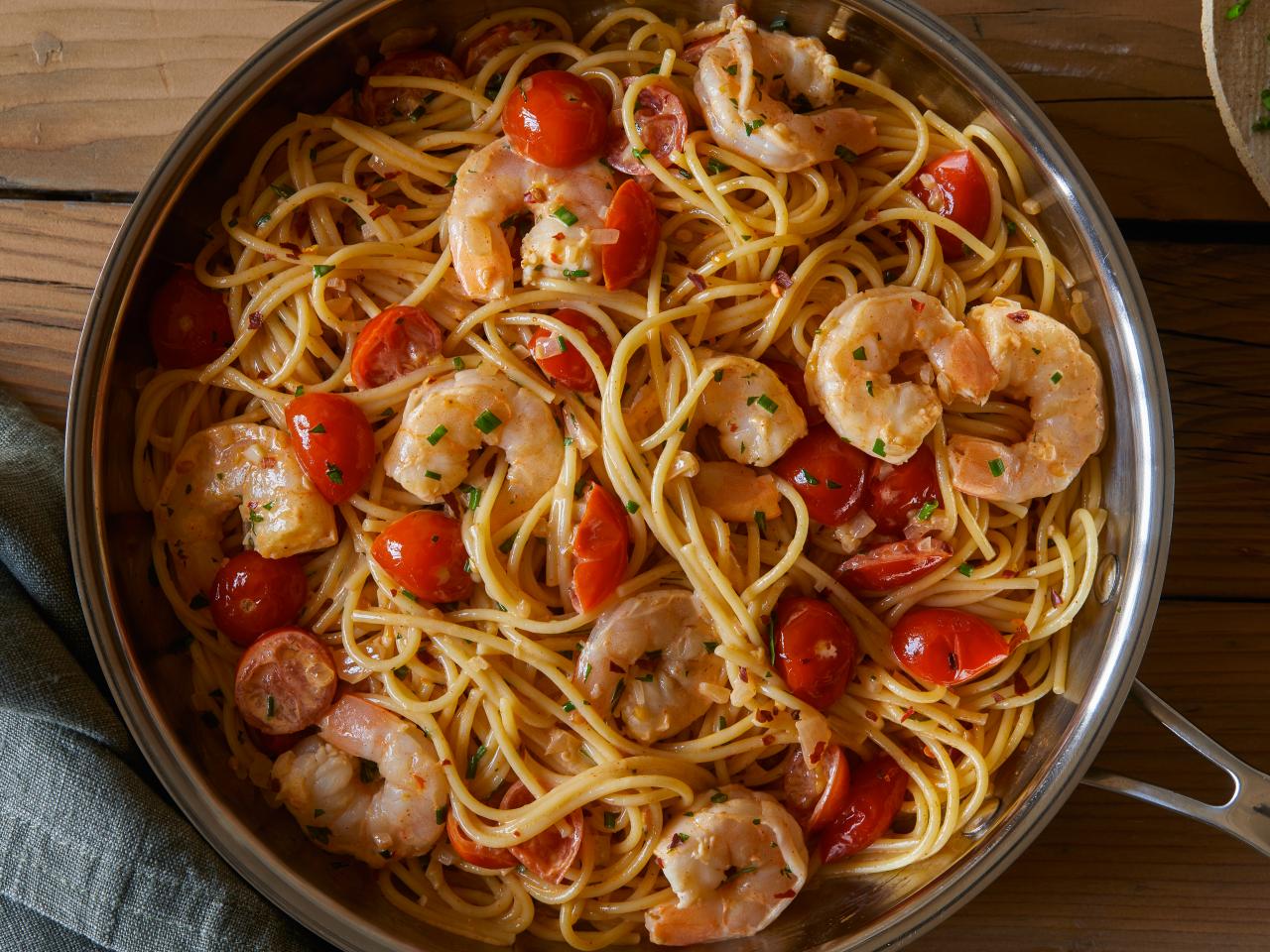 Spicy Shrimp Scampi With Angel Hair Pasta Recipe