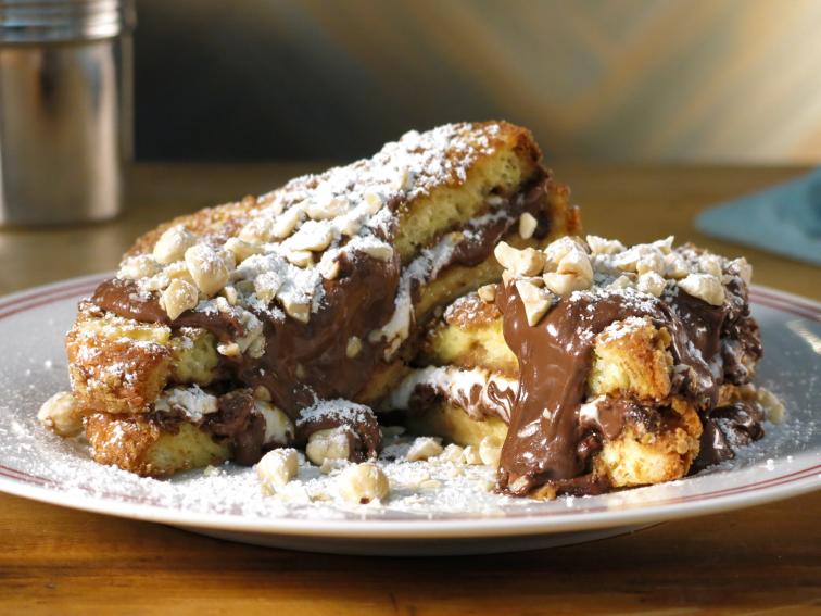 ChocolateHazelnut S'more French Toast Recipe Bobby Flay Cooking