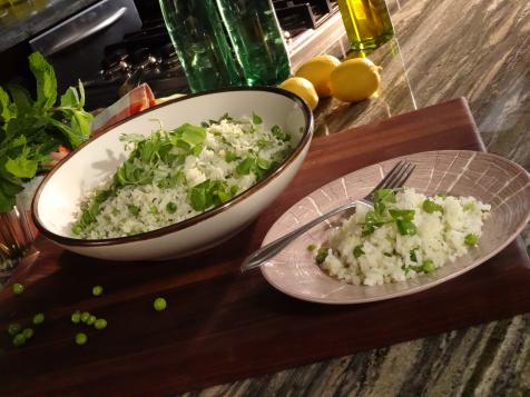 Jasmine Rice Pilaf with Peas, Mint and Lemon