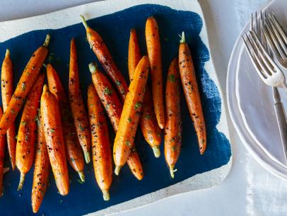 Honey-Roasted Carrots with Sesame Seeds by Tiffani Thiessen from Season 1 of Dinner at Tiffani's.