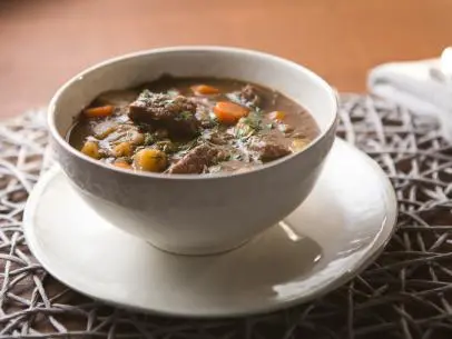 Slow Cooker Lentil Beef Stew, as seen on Cooking Channel's Tia Mowry @ Home, Season 1.