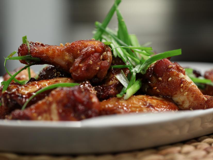 Ginger Sesame Chicken Wings Recipe Cooking Channel