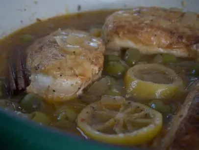 An amazing Morrocan chicken dish with the added flair of preserved lemons prepared by Host Haylie Duff as seen on the Cooking Channel's Real Girl's Kitchen, Season 2.