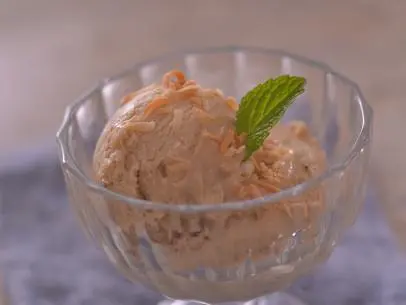 Peanut Butter And Jelly Ice Cream prepared by Host Haylie Duff as seen on the Cooking Channel's SummerTime Cravings with Haylie Duff, Special.