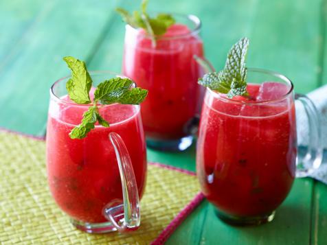 Watermelon and Mint "Agua Fresca" (Fresh Fruit-Blended Water)
