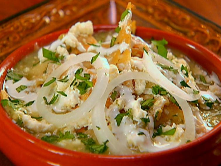 Chilaquiles with Roasted Tomatillo Salsa Recipe Marcela Valladolid