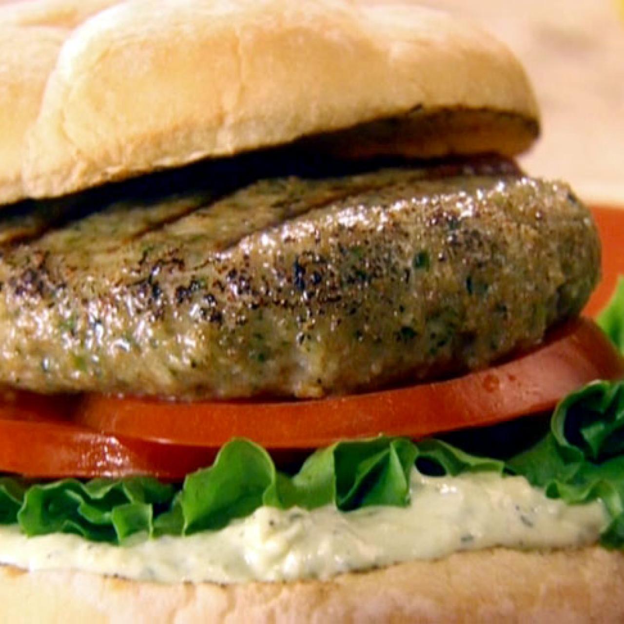 Shrimp Burgers with Cilantro and Guacamole