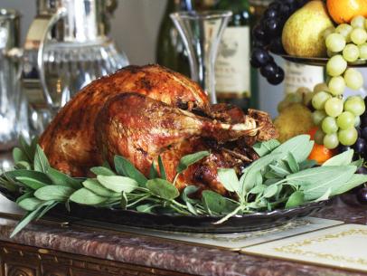 Stuffed turkey recipe prepared by Sarah Sharratt, Host of UpRooted, for her Thanksgiving in France meal, episode 103