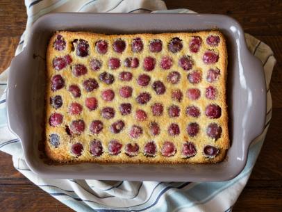 The classic French dessert Cherry Clafoutis, as prepared by host Sarah Sharratt on Cooking Channel's UpRooted.
