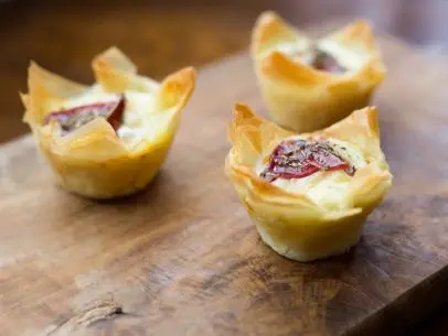 Egg and Cheese Tart Recipe Prepared by Sarah Sharratt for a French Picnic on UpRooted, as seen on the Cooking Channel.