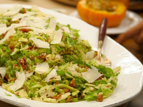 Brussels Sprout Salad with Bacon and Pecans