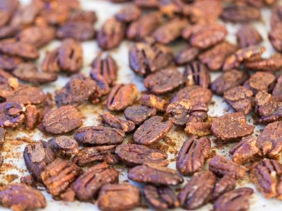 Spiced Pecans Recipe Prepared by Sarah Sharratt during filming of Episode 104 of UpRooted