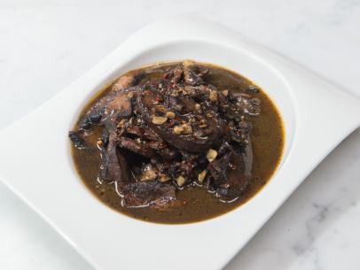 Patti LaBelle's sauteed mushrooms dish, as seen on Cooking Channel’s Patti LaBelle's Place, Season 1.