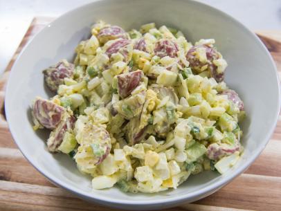 Patti LaBelle's hot and spicy potato salad dish, as seen on Cooking Channel’s Patti LaBelle's Place, Season 1.