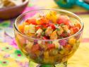 Beauty shot of the Tropical Salsa during Fiesta Night,  as seen on Cooking Channel's Dinner at Tiffani's, Season 2.