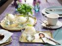 Beauty shot of the Basil Limoncello Sorbet during Ladies Who Lunch, as seen on Cooking Channel's Dinner at Tiffani's, Season 2.