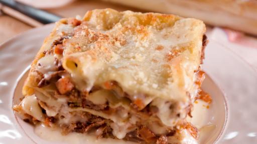 Short Rib and Bechamel Lasagna Recipe | Laura Vitale | Cooking Channel
