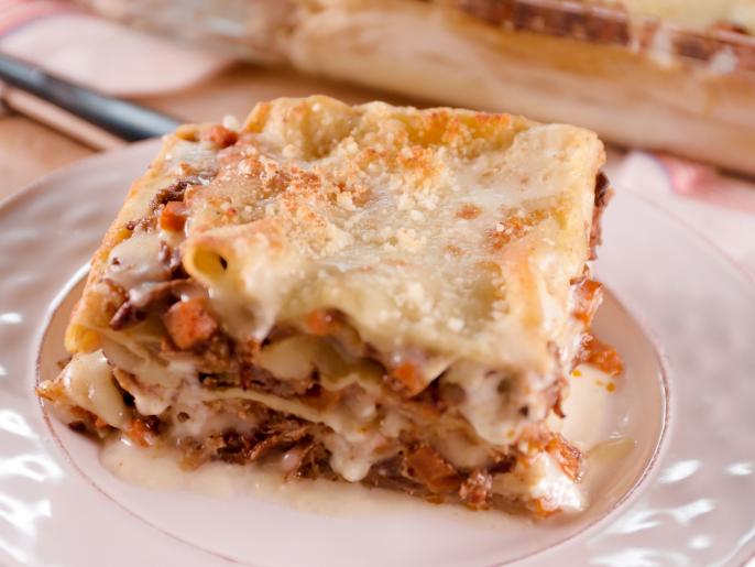 Short Rib and Bechamel Lasagna Recipe Laura Vitale Cooking Channel
