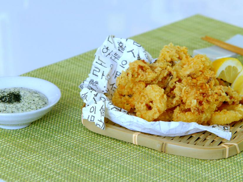 Instant Ramen-Coated Squid Rings Recipe | Judy Joo | Cooking Channel