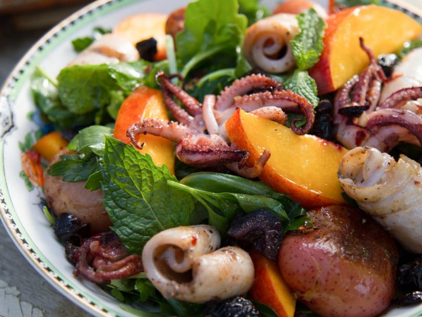 Local Jigged Squid Salad Recipe Cooking Channel