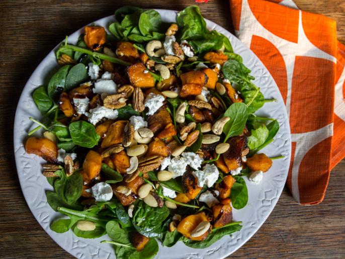 Roasted Butternut Salad Recipe Sarah Graham Cooking Channel