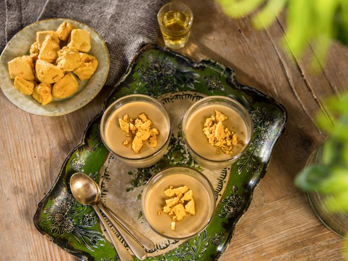 Butterscotch Vodka Pudding Recipe Donal Skehan Cooking Channel
