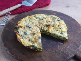 Host Laura Vitale's veggie and creme fraiche frittata, as seen on Cooking Channel's Simply Laura, Season 2.