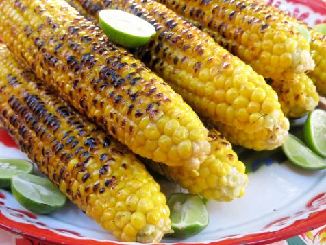 Khao Phot Ping (Grilled Corn with Salty Coconut Cream)