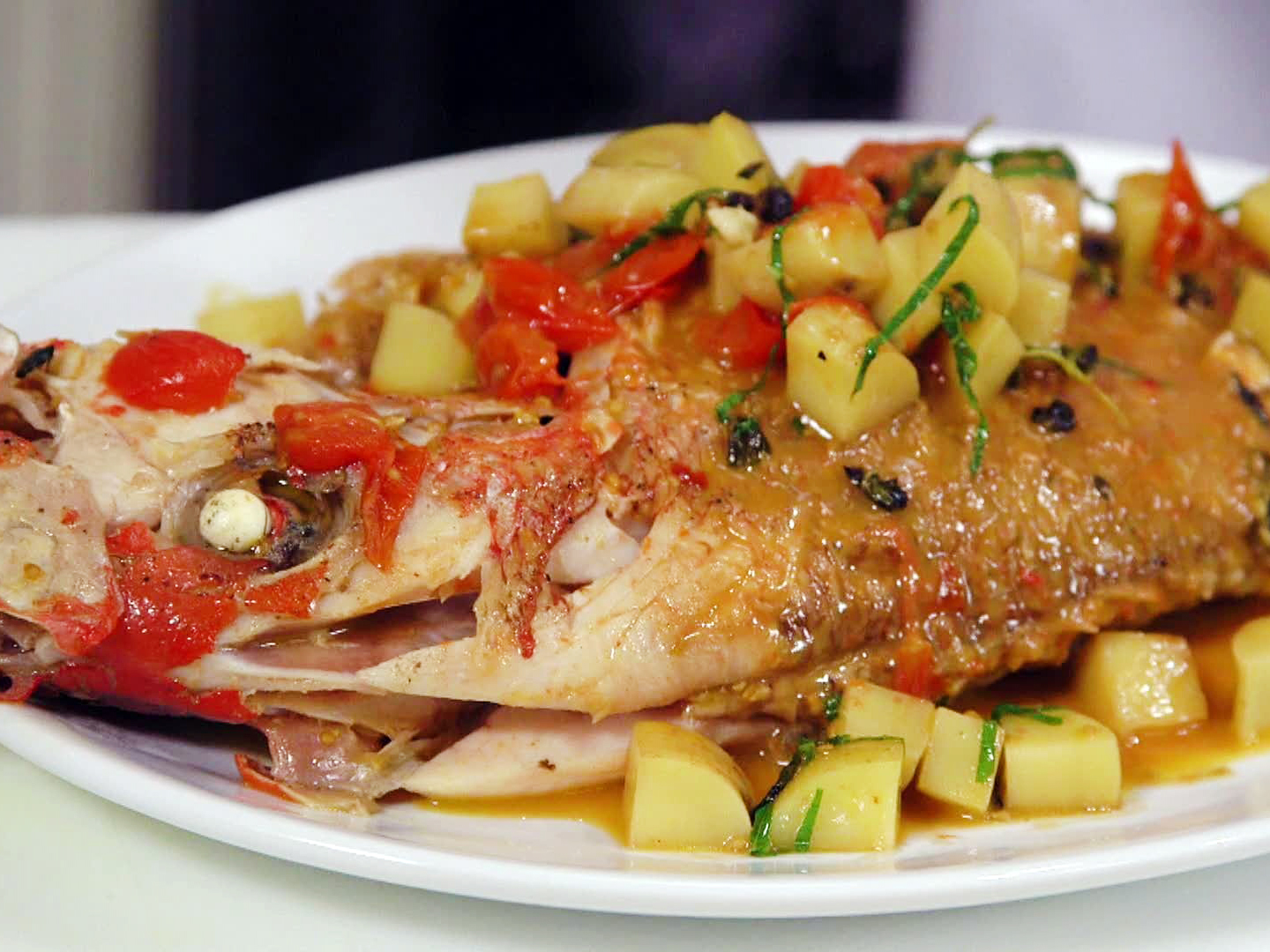 red snapper cooked