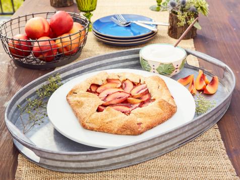 Cardamom Nectarine Galette with Coconut Whipped Cream